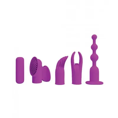 Pretty Love Joys 4 In 1 Kit Bullet Vibrator with Attachments