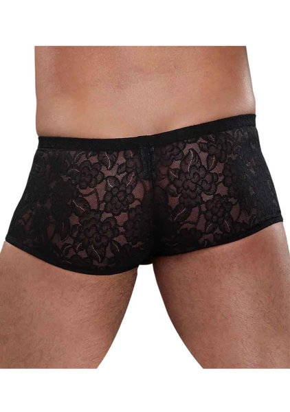 Stretch lace mini short