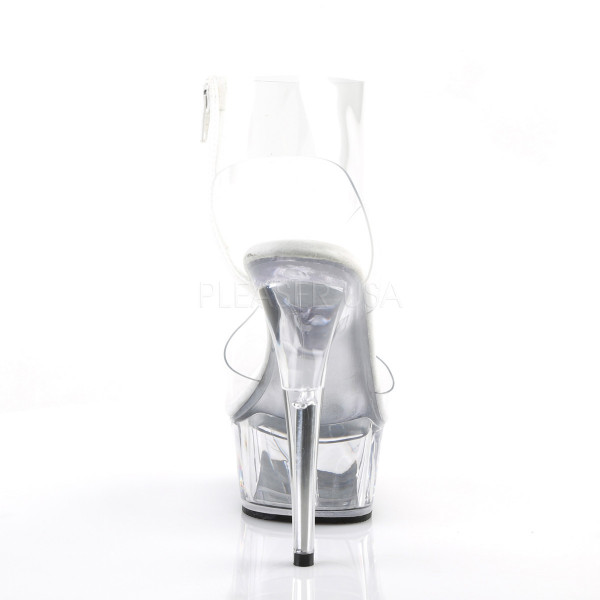 6 inches Heel, 1 3/4 inches PF T-Strap Bootie Sandal, Back Zip — image 4 of 4