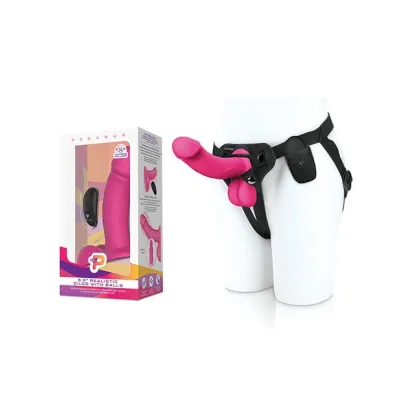Pegasus 6 5 Inch Remote Controlled Realistic Dildo with Balls Adjustable Harness