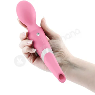 Sugar Pop Aurora Pink 2 In 1 Wand Air Pulse Vibrator