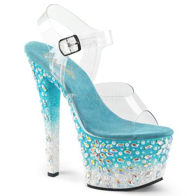 7 inches Heel 2 3 4 inches PF Ankle Strap Sandal w Fish Design