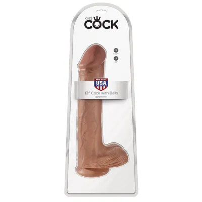 King Cock 13 Cock With Balls Tan