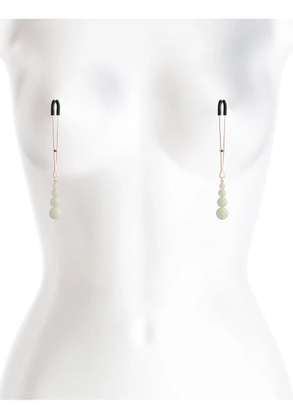 Bound Adjustable G2 Glow In The Dark Nipple Clamps by NS Novelties - Gunmetal