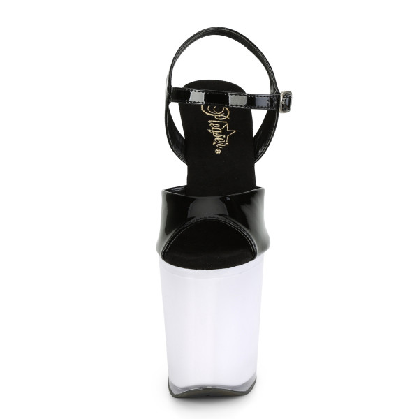 8 inches Heel, 4 inches PF LED Illuminated Ankle Strap Sandal