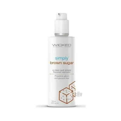 Wicked Simply Flavored Lube Brown Sugar 4 Oz