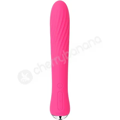 Svakom Anya Pink 7 7 Powerful Ribbed Warming Whisper Quiet Vibrator