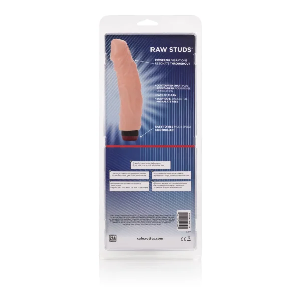 Raw Studs Super Veined Vibrator 8 Inches