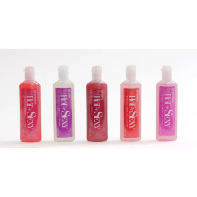 Hot Sexy Warming Lubricant 1 oz Bottle Asst Flavors Pack of 5