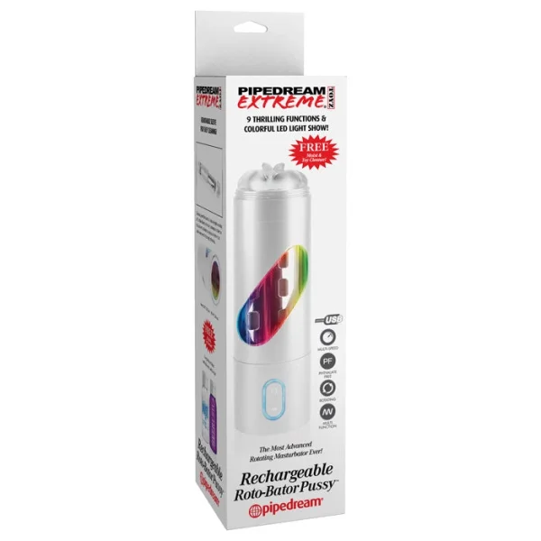 Rechargeable Roto-Bator Pussy - Penis Masturbator