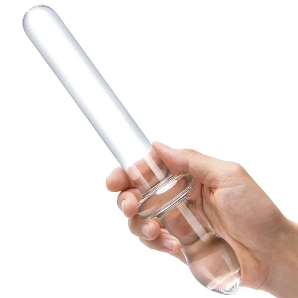 Gläs 9.25" Classic Smooth Dual-Ended Glass Dildo  - Clear