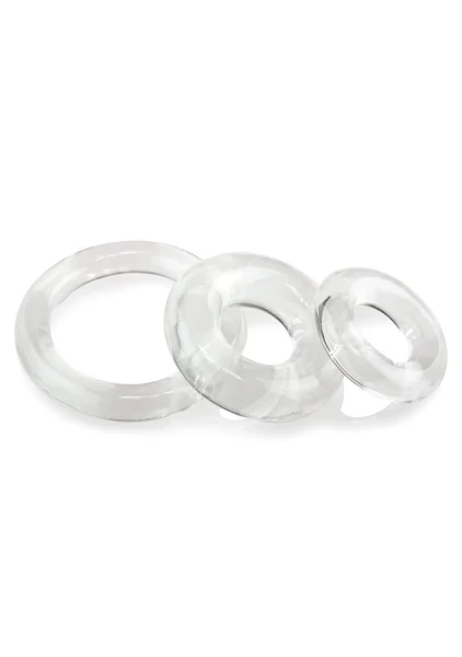 Screaming O Ring O x 3 Clear Cockrings