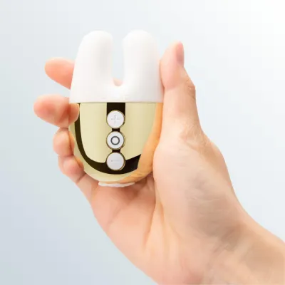 Le Wand Chrome Double Motor Vibrator Limited Edition White Gold
