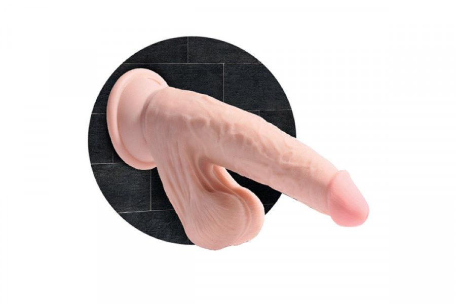 King Cock Plus 6” Cock with Swinging Balls