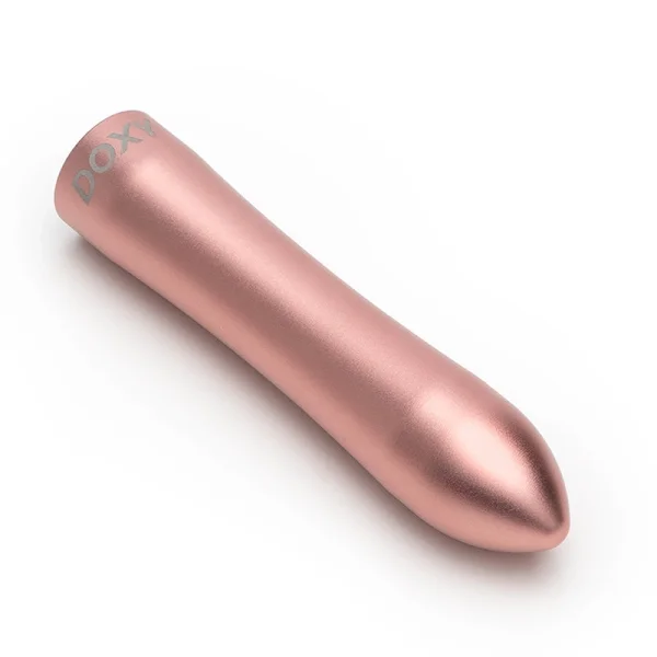 Doxy Bullet Rechargeable Waterproof Aluminum Vibrator - Rose Gold