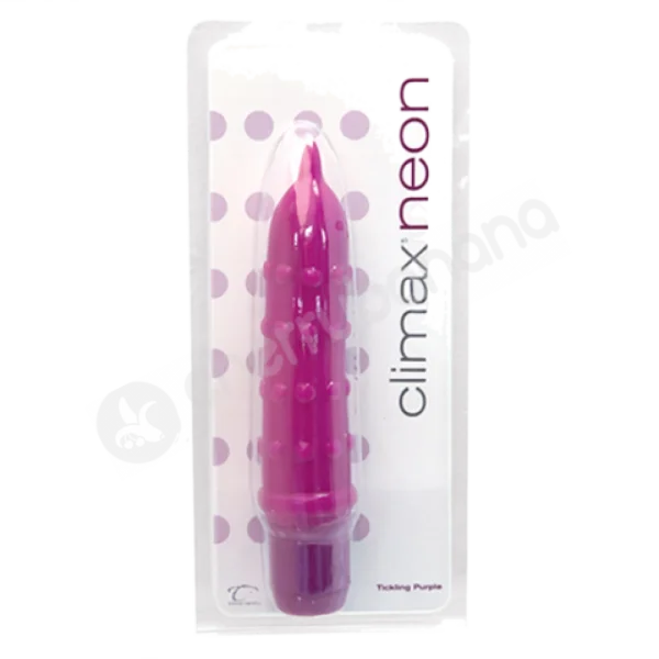 Climax Neon Tickling Purple Vibrator