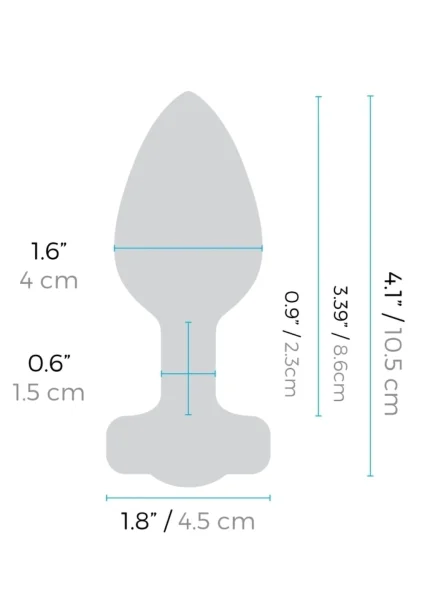 Vibrating Remote Heart Plug