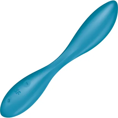 Satisfyer G Spot Flex 1 Silicone Rechargeable Waterproof 12 Function G Spot Vibrator Petrol