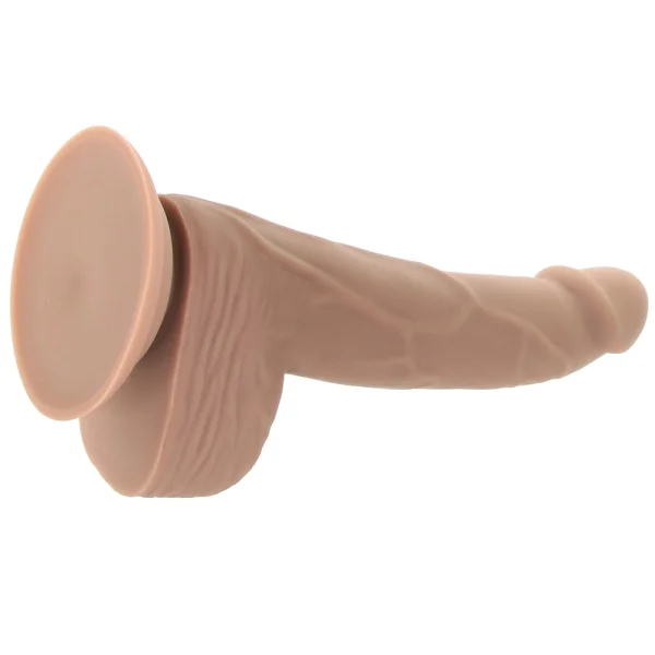 Silicone Studs Realistic 6" Suction Cup Dildo - Caramel