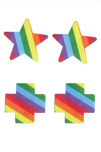 Coquette 4 Pce Rainbow Pride Pasties