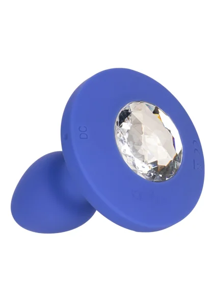 Cheeky Gems Silicone Rechargeable Vibrating Small Anal Probe By CalExotics - Blue