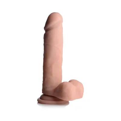 Big Shot 7 In Vibrating Dildo With Balls And Remote Control Light