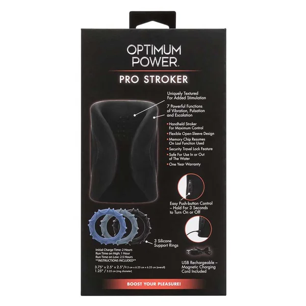 Optimum Power Pro Stroker Silicone Rechargeable Masturbator — image 11 of 16