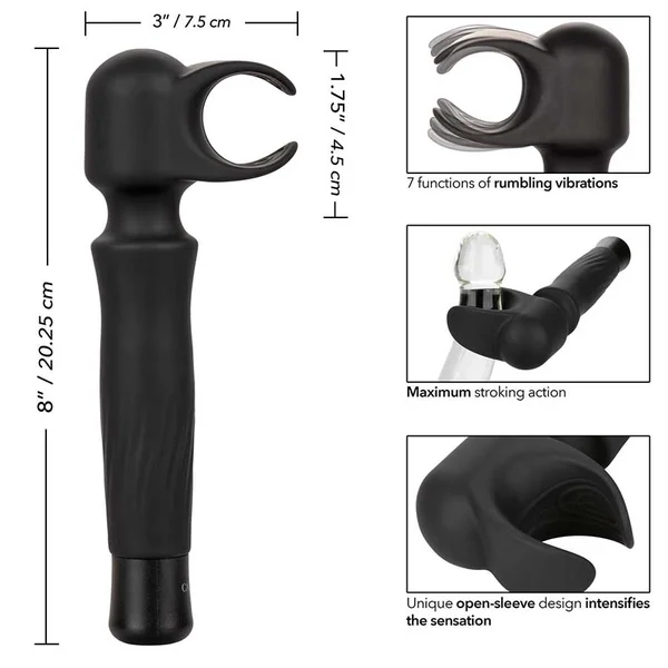 Optimum Power Masturwand Vibrating Stroker Rechargeable Masturbator by Calexotics — image 12 of 15