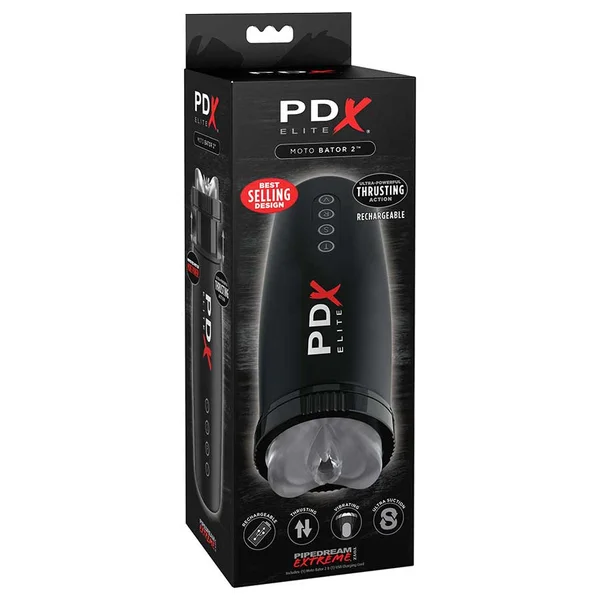 PDX Elite Motorbator 2 Vibrating & Thrusting Stroker by Pipedream Products — image 7 of 7