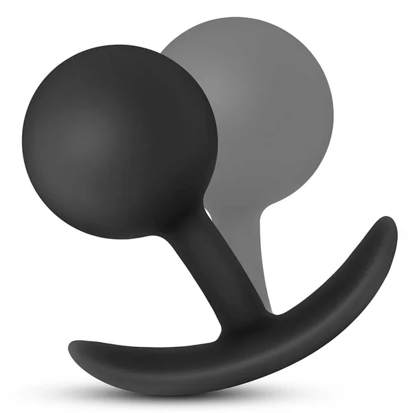 Anal Adventures Platinum Silicone Vibra Plug Black by Blush Novelties — image 3 of 7