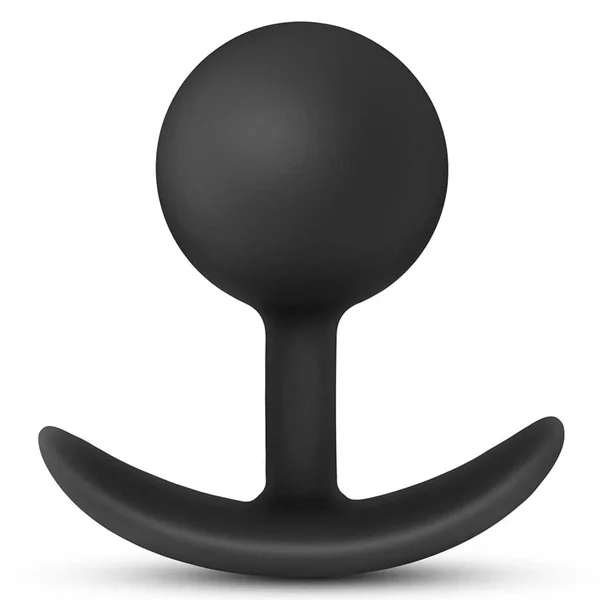 Anal Adventures Platinum Silicone Vibra Plug Black by Blush Novelties — image 2 of 7