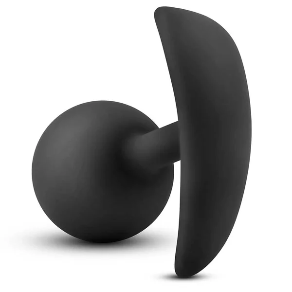 Anal Adventures Platinum Silicone Vibra Plug Black by Blush Novelties — image 4 of 7