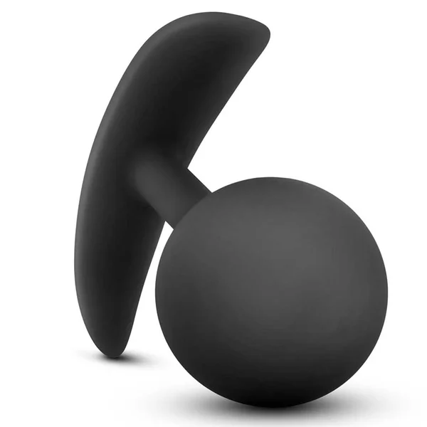 Anal Adventures Platinum Silicone Vibra Plug Black by Blush Novelties — image 5 of 7