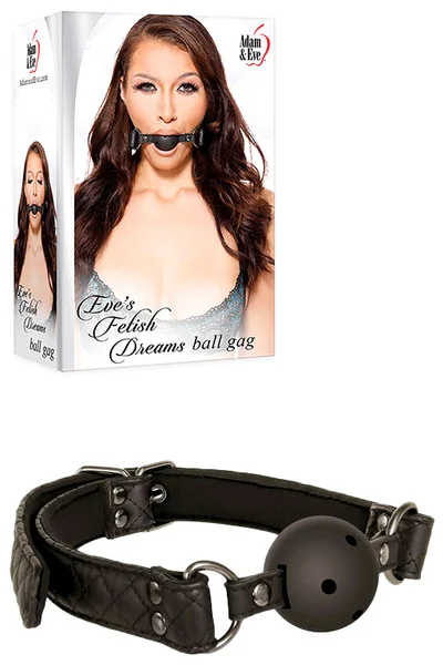 Adam and Eve Fetish Dreams Ball Gag with Vegan Leather Strap — image 2 of 3
