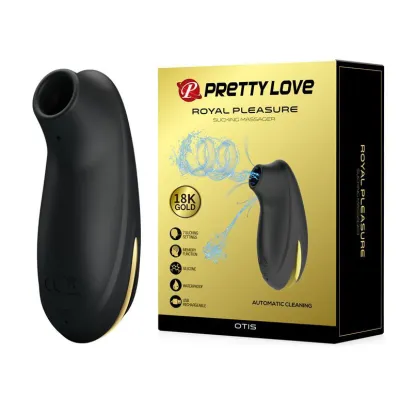 Otis Royal Pleasure Sucking Massager 18K Gold Plated Rechargeable Vibrator