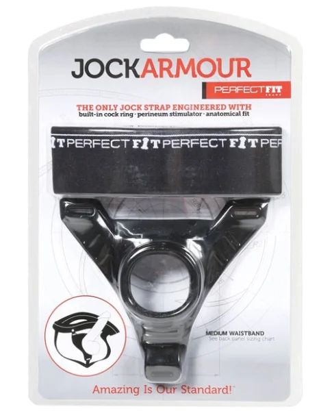 Perfect Fit Jock Armour M Waistband - Black