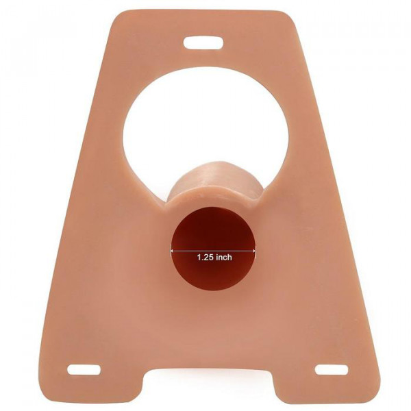 8" Curved Hollow Strap-On - Have Longer Lasting Sex!