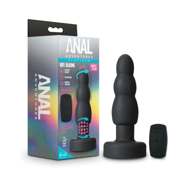 Anal Adventures Platinum - Propel Plug - Black