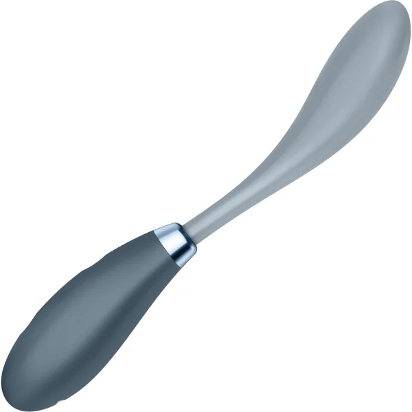 Satisfyer G-Spot Flex 3 Silicone Rechargeable Waterproof 12-Function G-Spot Vibrator - Grey