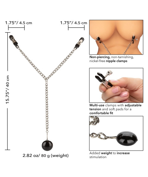Nipple Play Weighted Disc Nipple Clamps