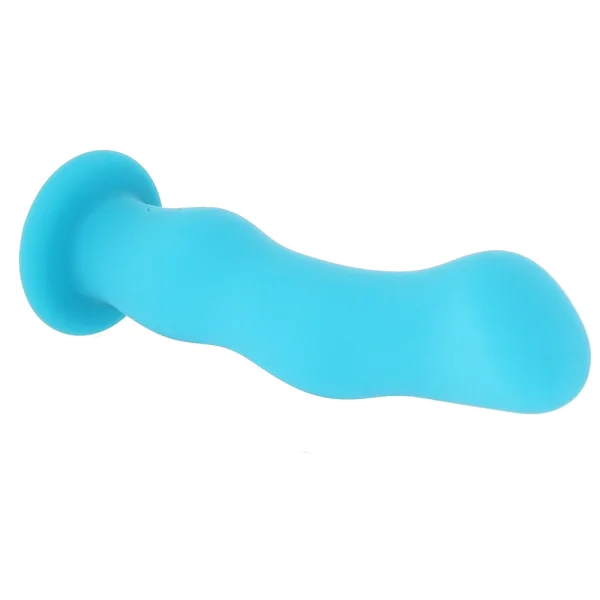 Impressions Miami Rechargeable Waterproof Silicone G-Spot Suction Cup Vibrator By Blush - Teal