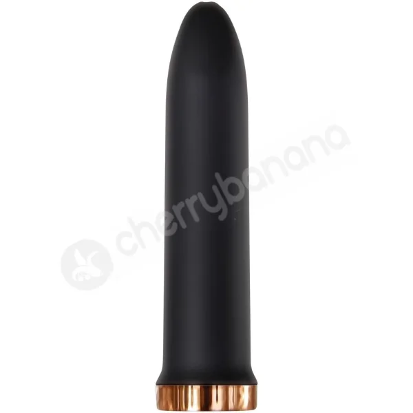 Evolved Four Play Black Bullet Vibrator With 3 Attachable Silicone Sleeves