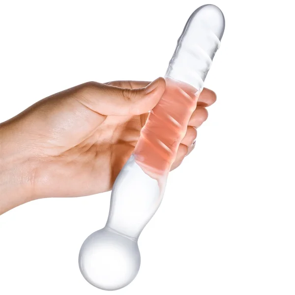 Joystick Clear Glass Dildo