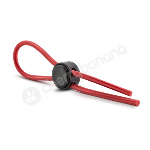 Stay Hard Red Silicone Loop Cock Ring