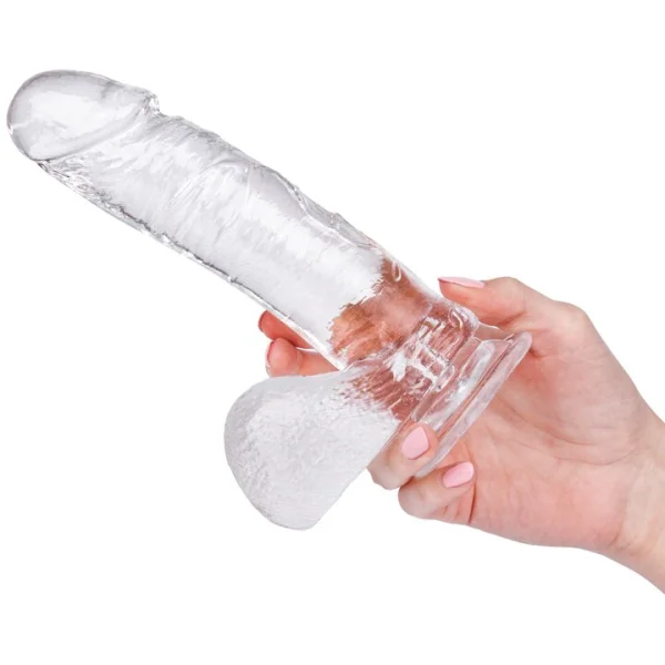 Crystal Blue Lover Jelly Dildo - 8 Inch