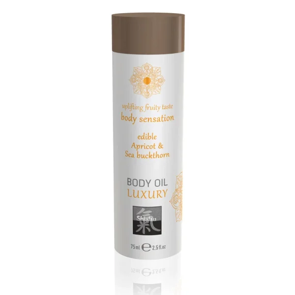 Shiatsu Luxury Body Oil Edible Apricot And Sea Buckthorn 75ml Oil-Based