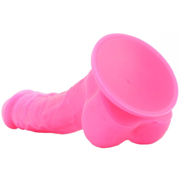 Colours Dual Density 8 Inch Silicone Suction Cup Dildo - Pink