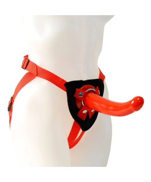 Sophias Red Rider Strap On Dildo