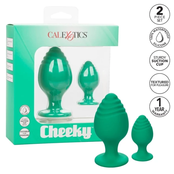 Cheeky Butt Plug Duo Green