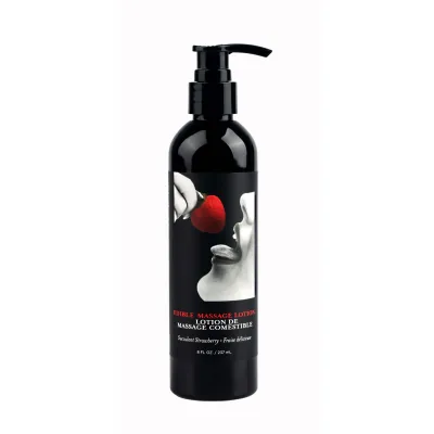 Edible Massage Lotion Strawberry 8 Fl Oz